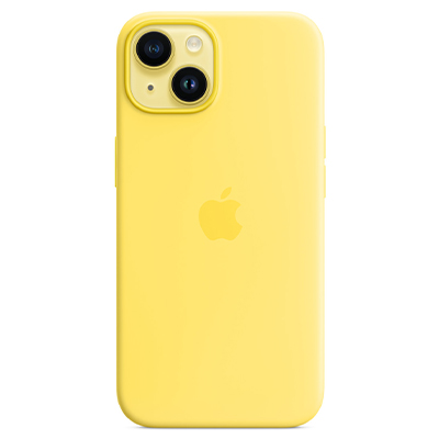 Чехол iPhone 14 Silicone Magsafe Canary Yellow