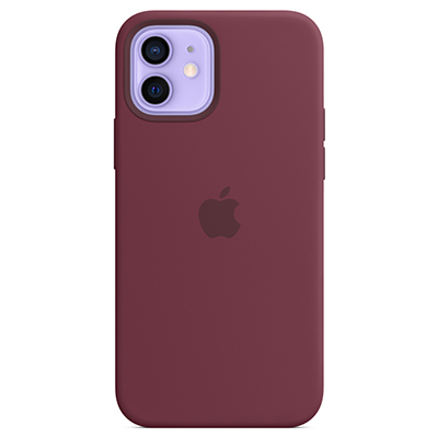 Чехол iPhone 12/12 Pro Silicone Magsafe Plum