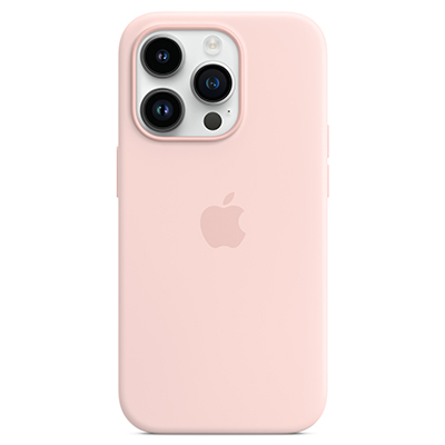 Чехол iPhone 14 Pro Silicone Magsafe Chalk Pink
