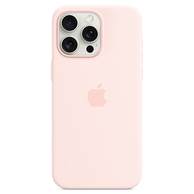 Чехол iPhone 15 Pro Max Silicone MagSafe Light Pink