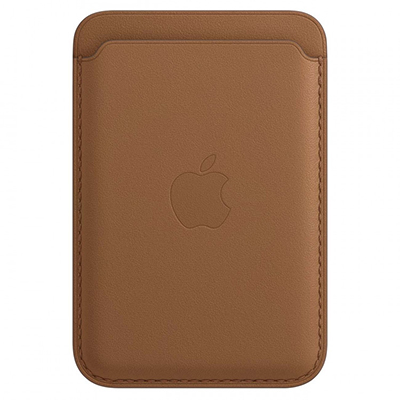 Кожаный кошелек для iPhone Leather Wallet Magsafe Saddle Brown