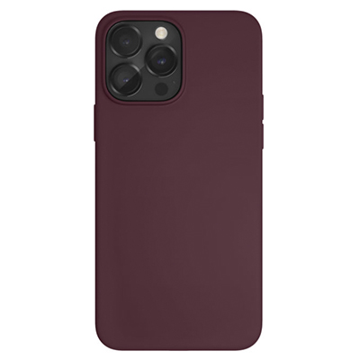 Чехол iPhone 14 Pro "vlp" Liquid Silicone Case MagSafe, марсала