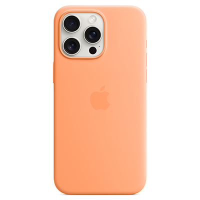 Чехол iPhone 15 Pro Max Silicone MagSafe Orange Sorbet