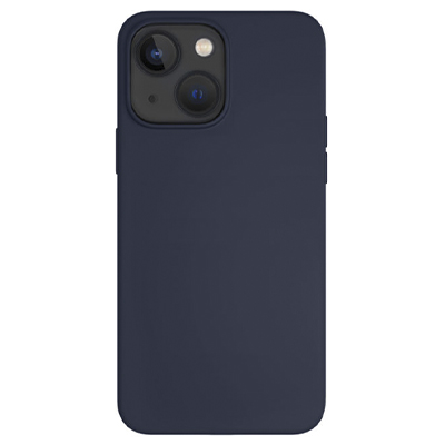 Чехол iPhone 14 "vlp" Liquid Silicone Case MagSafe, темно-синий