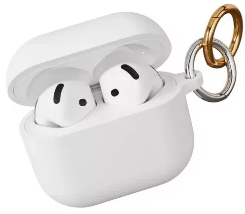 Чехол силиконовый "vlp" Charm Case для AirPods 4, белый