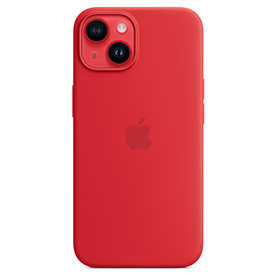 Чехол iPhone 14 Silicone Magsafe Red
