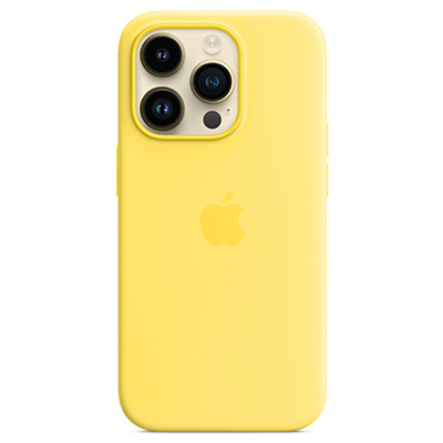 Чехол iPhone 14 Pro Silicone Magsafe Canary Yellow