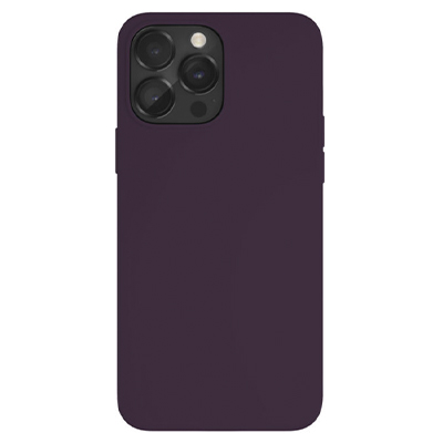 Чехол iPhone 14 Pro "vlp" Liquid Silicone Case MagSafe, темно-фиолетовый