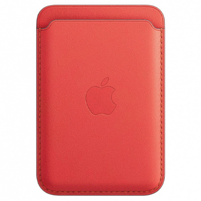 Кожаный кошелек для iPhone Leather Wallet Magsafe Pink Citrus