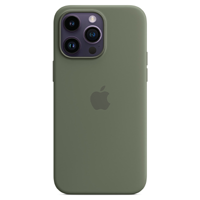 Чехол iPhone 14 Pro Max Silicone Magsafe Olive
