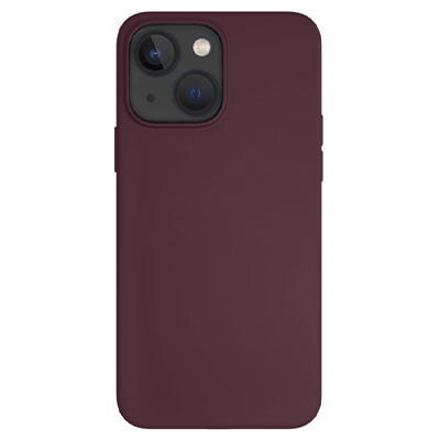 Чехол iPhone 14 "vlp" Liquid Silicone Case MagSafe, марсала