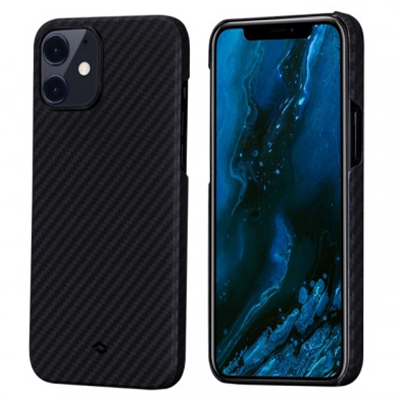 Чехол IPhone 12 mini Pitaka MagEZ, черно-серый