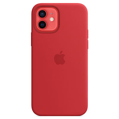 Чехол iPhone 12/12 Pro Silicone Magsafe Red