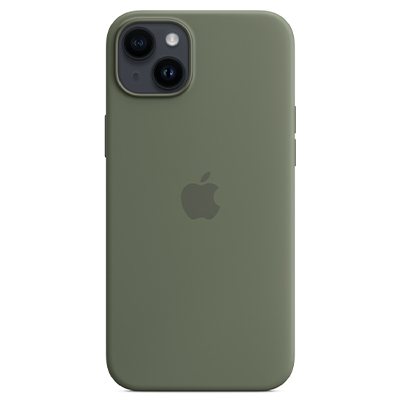 Чехол iPhone 14 Plus Silicone Magsafe Olive