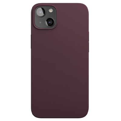 Чехол iPhone 13 mini "vlp" Silicone Case MagSafe, марсала