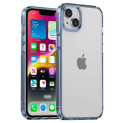 Чехол iPhone 14/13 Gurdini Alba Series Protective, голубой