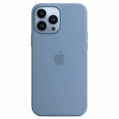 Чехол iPhone 13 Pro Max Silicone Blue Fog