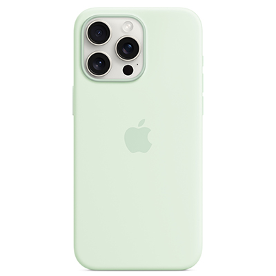Чехол iPhone 15 Pro Max Silicone MagSafe Soft Mint