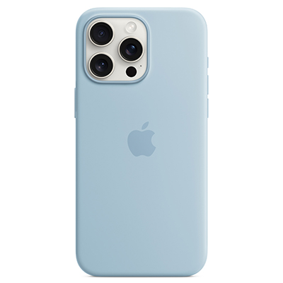 Чехол iPhone 15 Pro Max Silicone MagSafe Light Blue