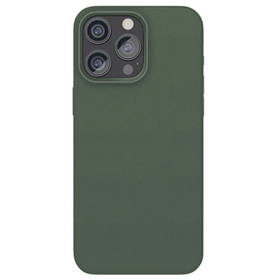 Чехол iPhone 15 Pro Max "vlp" Ecopelle Case MagSafe, темно-зеленый