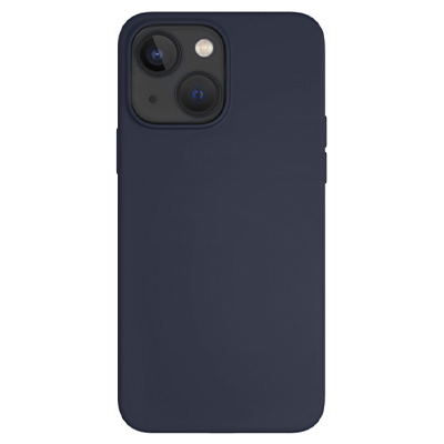 Чехол iPhone 14 Plus "vlp" Liquid Silicone Case MagSafe, темно-синий