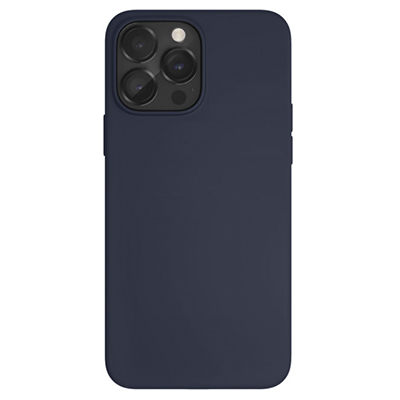 Чехол iPhone 14 Pro "vlp" Liquid Silicone Case MagSafe, темно-синий