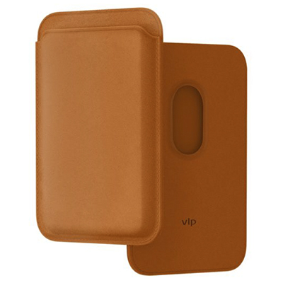 Картхолдер "vlp" из экокожи с MagSafe, коричневый