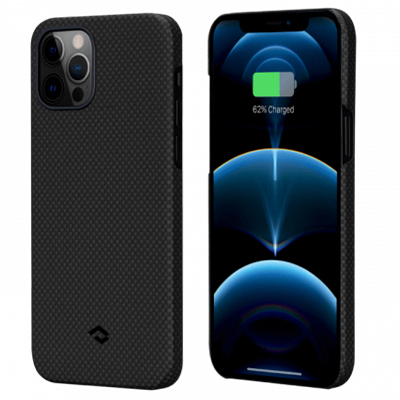 Чехол iPhone 12/12 Pro Pitaka MagEZ Case, черно-серый