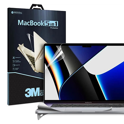 Защитная пленка MacBook Pro 16 MOCOLL (5 in 1), серебристая
