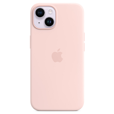 Чехол iPhone 14 Silicone Magsafe Chalk Pink
