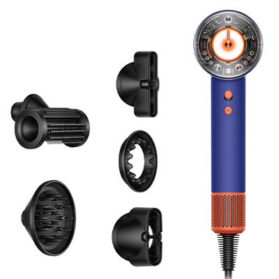 Фен Dyson Supersonic HD16, синий/оранжевый топаз