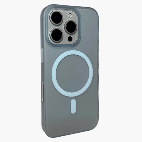 Чехол накладка iPhone 16 Pro Max Gurdini Slim Series with Magsafe, синий