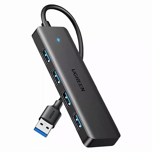 Хаб Ugreen CM219 USB-C 4в1, черный