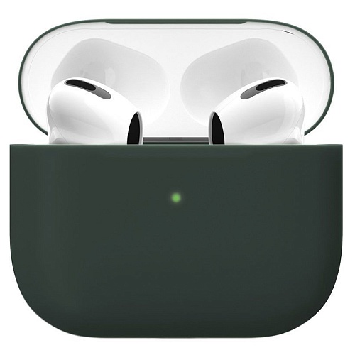 Чехол AirPods 3 "vlp" Soft Touch, темно-зеленый