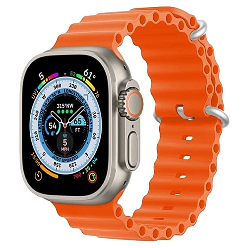 Ремешок Gurdini Ocean Band для Apple Watch 38/40/41мм, оранжевый