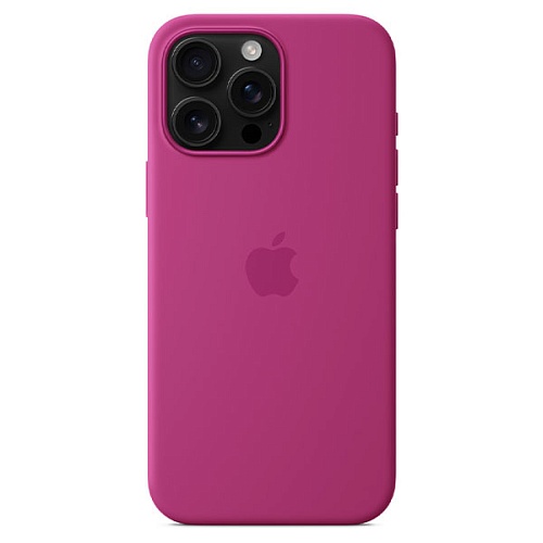 Чехол iPhone 16 Pro Max Silicone MagSafe, Fuchsia