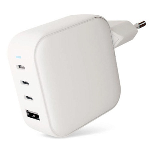 Сетевое зарядное устройство "vlp" G-Charge 100Вт 3*USB-C+USB-A, PD, QC, белый