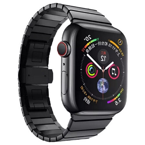 Ремешок Gurdini Stainless Steel Link Bracelet Apple Watch 38/40/41мм, черный