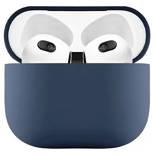 Чехол Airpods 3 uBear Touch Pro 1,5 мм усиленный, темно-синий