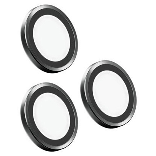 Стекло защитное iPhone 17 Pro/Pro Max uBear Extreme Metal Lens Shield, серый