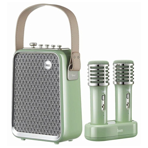 Беспроводная колонка Divoom SongBird-HQ с 2 микрофонами, зеленый