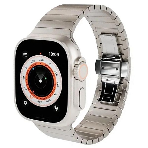 Ремешок "vlp" Titanium Band для Apple Watch 42/44/45/49, серый