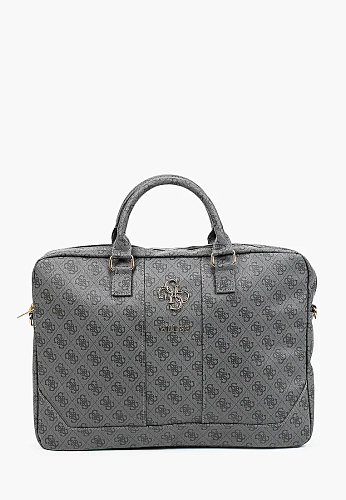 Сумка Guess для ноутбуков 15" 4G Bag with Big metal logo, серый