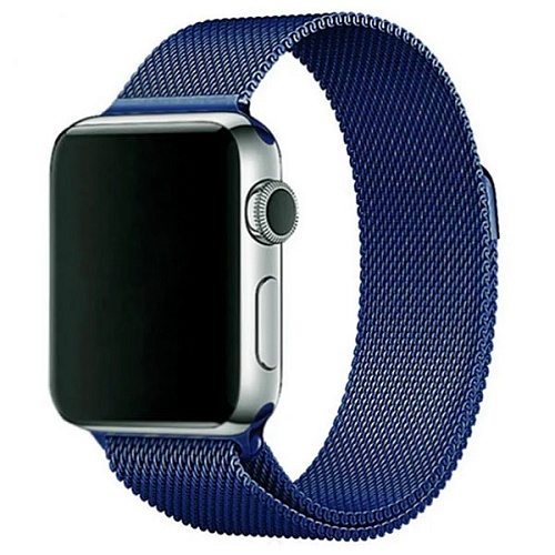 Ремешок Gurdini Milanese Loop Apple Watch 38/40мм, темно-синий
