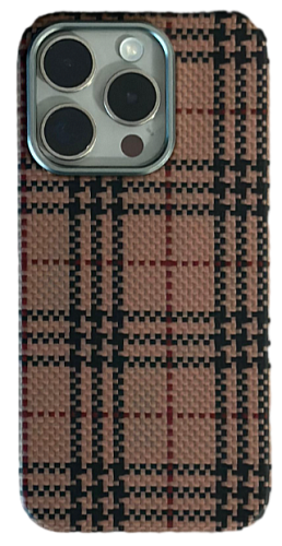 Чехол iPhone 15 Pro KeepHone MagSafe, Kevilar, коричневый