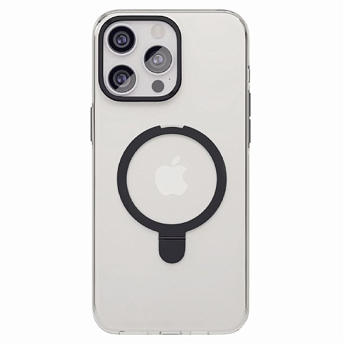 Чехол iPhone 15 Pro Max "vlp" Ring Case MagSafe c подставкой, черный