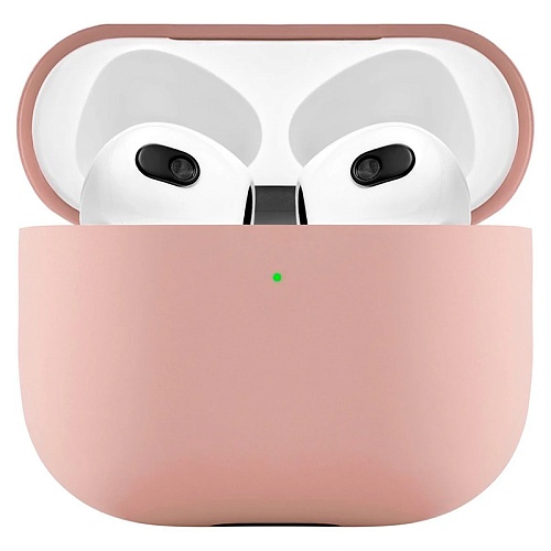 Чехол Airpods 3 uBear Touch Pro 1,5 мм усиленный, светло-розовый