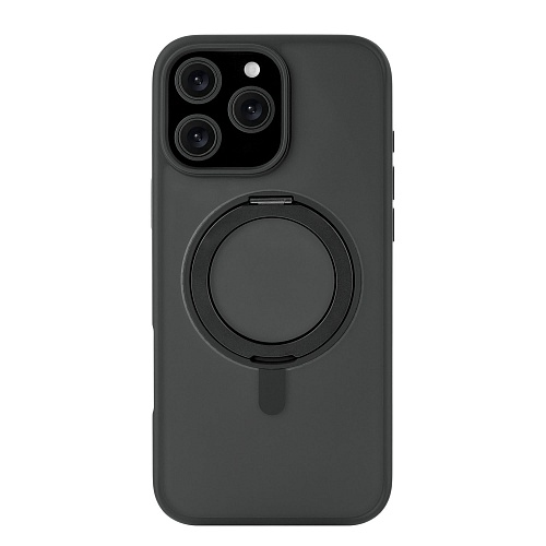 Чехол uBear Clip 360 Mag Case 16 Pro Max, силк-тач, черный