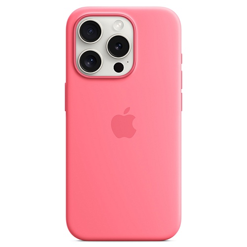 Чехол iPhone 15 Pro Silicone MagSafe Pink