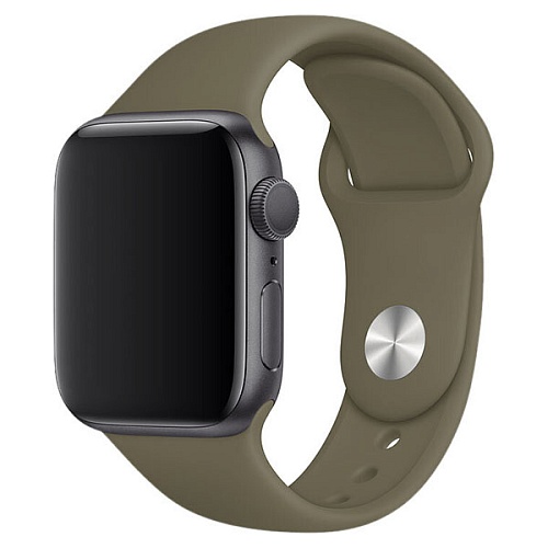 Спортивный ремешок Apple Watch 38/40mm, силиконовый, Khaki